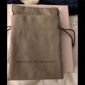 10 sizes of Authentic David Yurman pouches.
